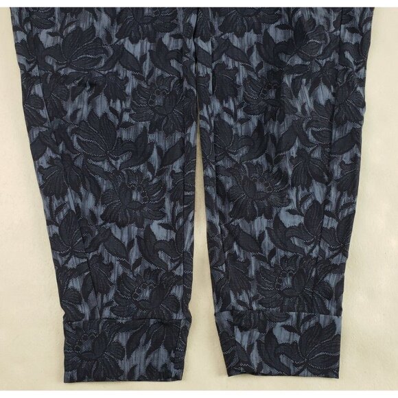 Athleta Trekkie North Printed Jogger Womens 4 Blue Floral Drawstring Casual Pant - Picture 5 of 12